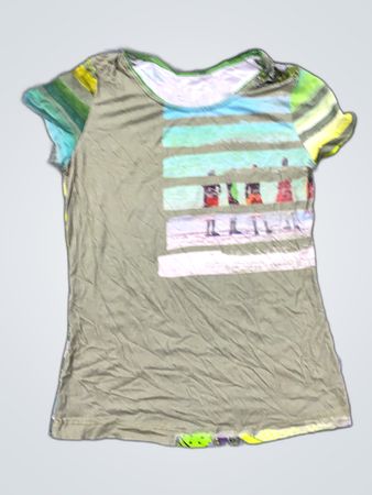 T-Shirt with Striped Design