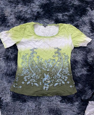 Guess Printed Short-Sleeve Blouse