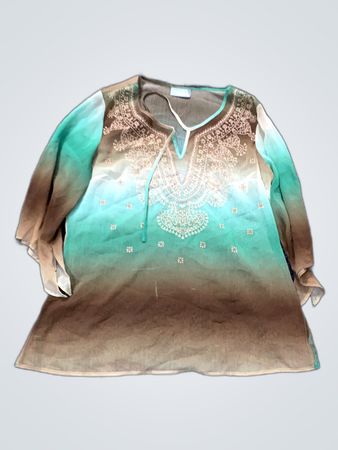 Blouse with Ombre Design