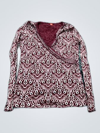 H&M Printed Wrap Blouse