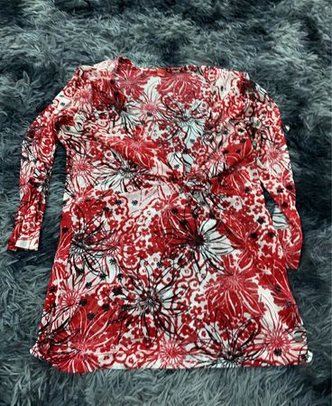 Printed Long Sleeve Blouse