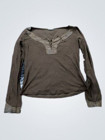 Brown Long Sleeve Top
