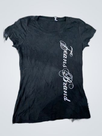 Unbranded Printed Black T-Shirt