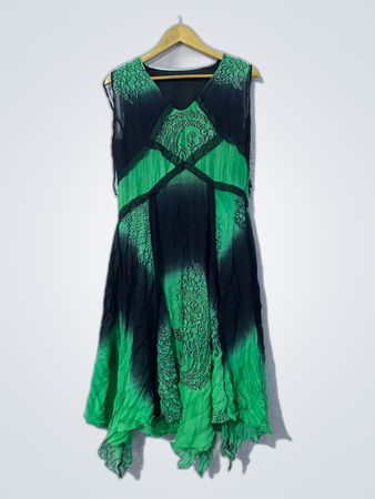 Green Ombre Paisley Maxi Dress