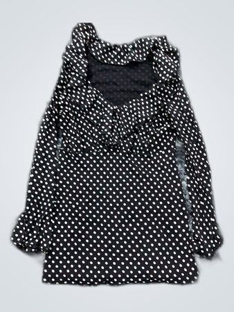 Black and White Polka Dot Blouse