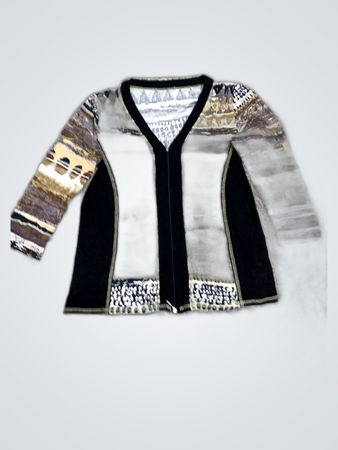 Patterned Knit Cardigan