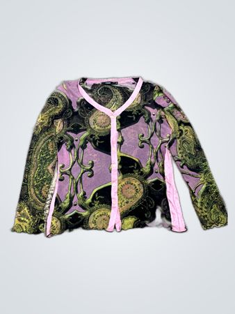 Versace Printed Cardigan