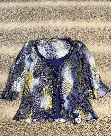 Blouse with Abstract Pattern