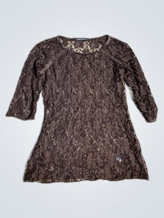 Free People Sheer Lace Blouse