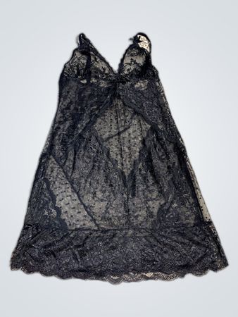 Black Lace Slip Dress
