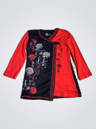 Biba Embroidered Wrap Blouse