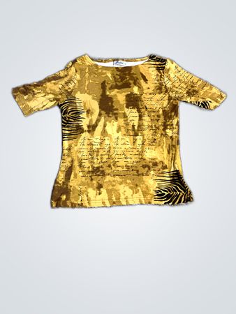 Chaloc Printed Short Sleeve Top