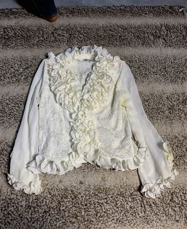 White Ruffled Blouse