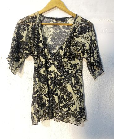 Kappahl Printed Wrap Blouse