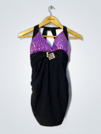 Black and Purple Dress