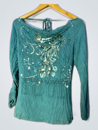 Metroofive Embellished Off-Shoulder Blouse