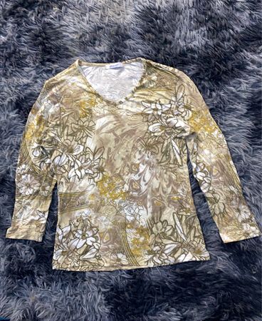Laundry Printed Long-Sleeve Blouse