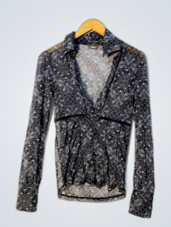 MEXX Printed Sheer Blouse