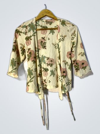 Unbranded Floral Print Open-Front Cardigan
