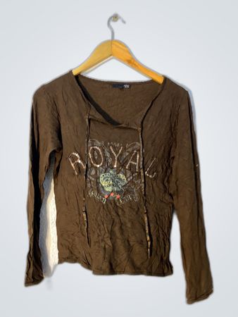 Soho New York Printed Long-Sleeve Blouse