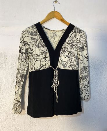 Long-Sleeve Floral Top