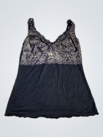 Black Lace Trim Camisole