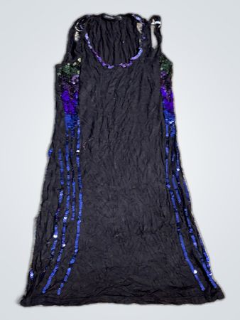 Black Sequined Dress