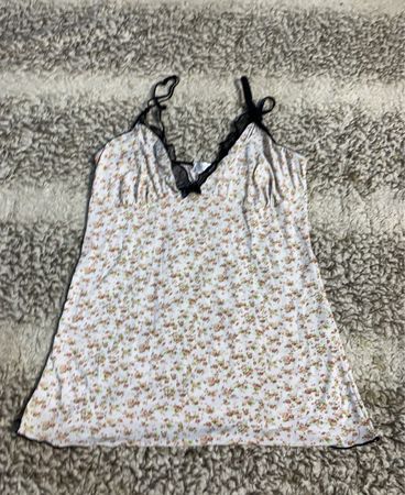 Printed Lace Camisole Top