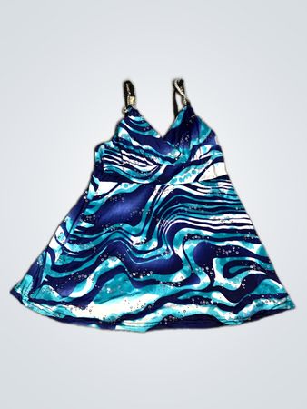 Blue and White Dress