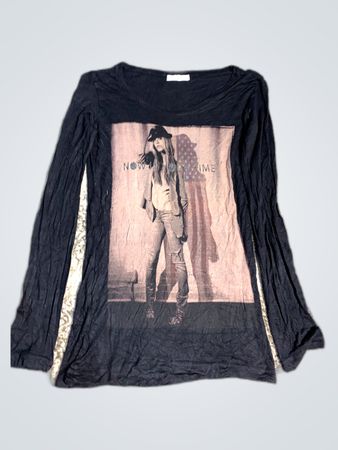 Now Time Printed Long Sleeve T-Shirt