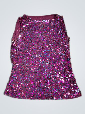 Sequined Sleeveless Tank Top
