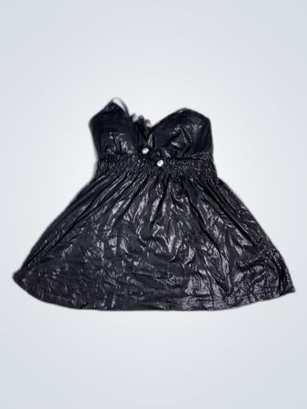 Black Strapless Mini Dress