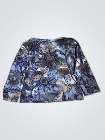 Unbranded Printed Floral Long Sleeve Blouse