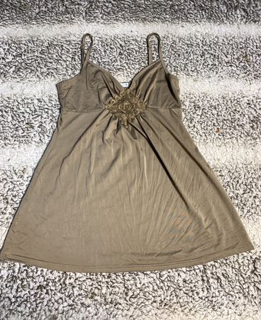 Unbranded Lace Trim Beige Cami Top