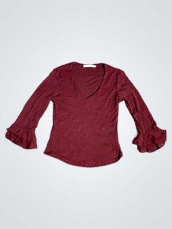 Zara Ruffle Sleeve Blouse