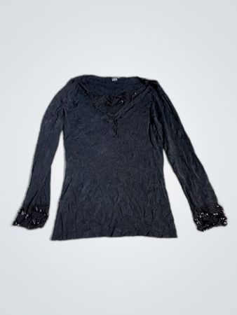Wilfred Black Lace Detail Blouse