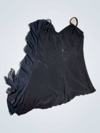 Black Ruffled Camisole Top