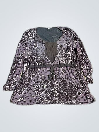 Wilfred Printed Long Sleeve Blouse