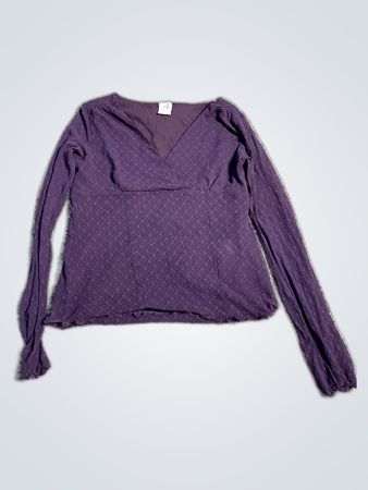Boden Purple Printed Long Sleeve Blouse