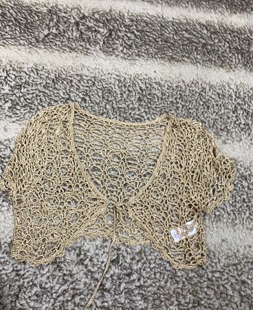 Zara Beige Knit Cardigan