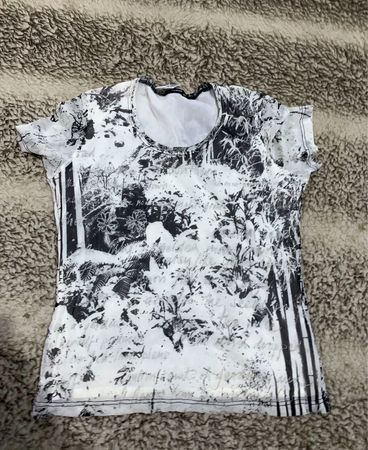 Black and White Camouflage T-Shirt