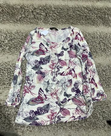 Zara Printed Butterfly Blouse