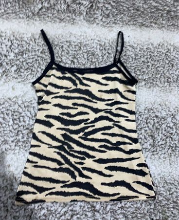 Unbranded Zebra Print Tank Top