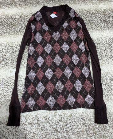 Argyle Pattern Sweater