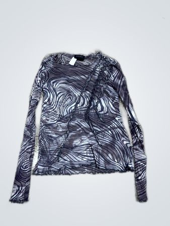 Zara Sheer Long Sleeve Blouse