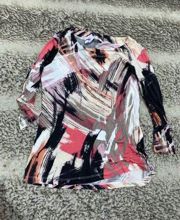 Zara Printed Long Sleeve Blouse