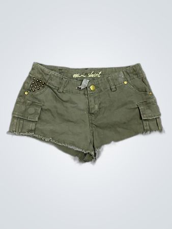 Green Cargo Shorts