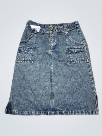 Unbranded Denim Cargo Mini Skirt