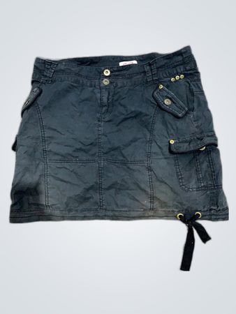 Oasis Denim Cargo Mini Skirt