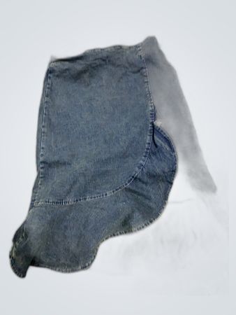 Unbranded Denim Ruffle Mini Skirt